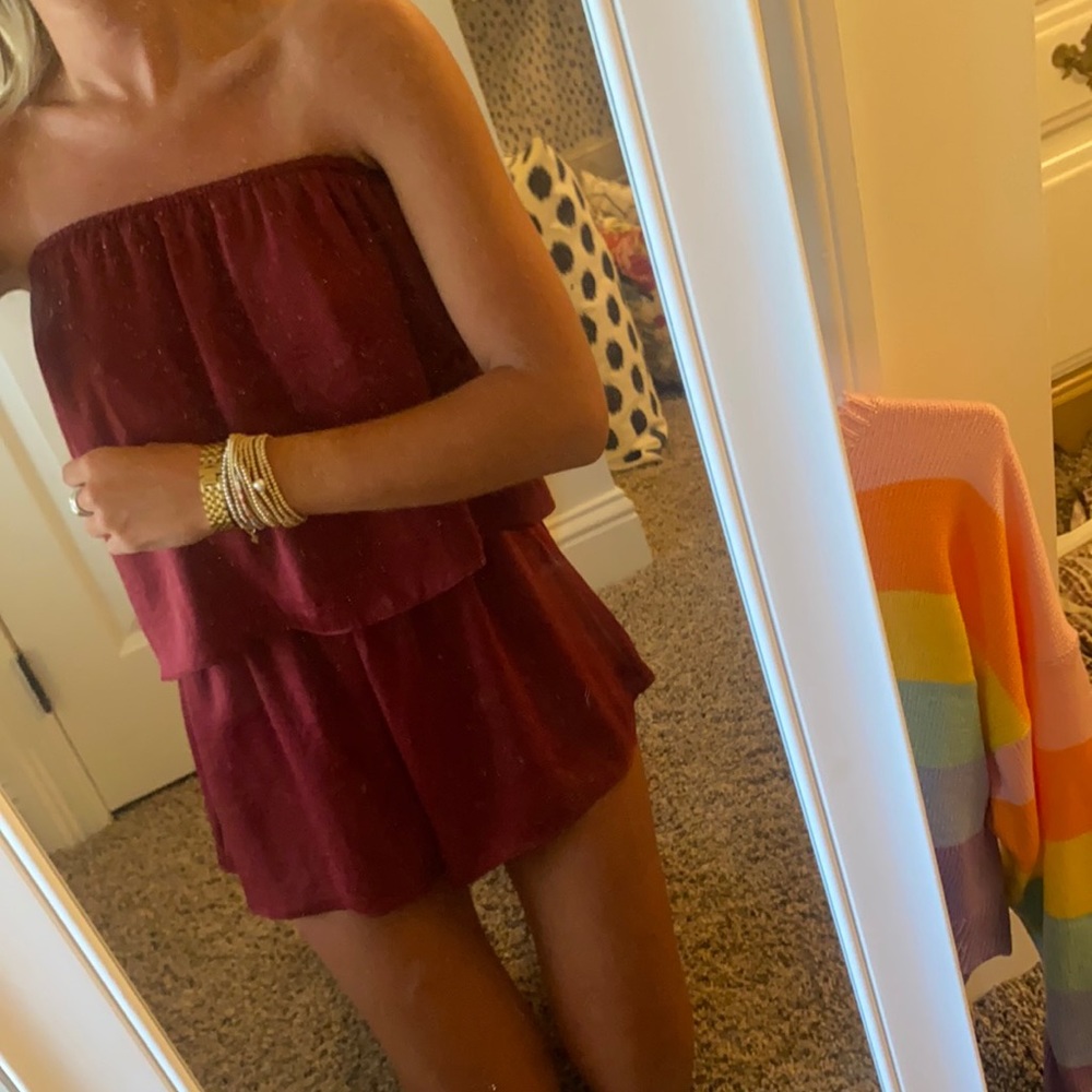 Perfect condition romper with elastic shoulder and waist